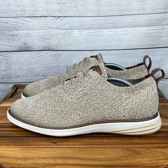 Cole Haan Grand Evolution Stitchlite Walnut Tan Brown Oxford